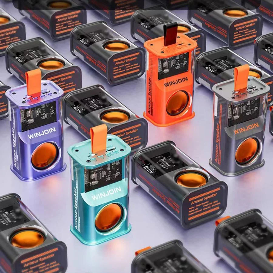 Caixa de som bluetooth RGB portátil Gas Station