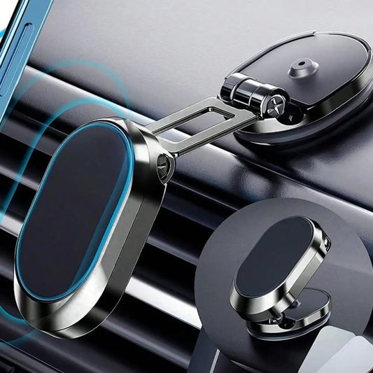 SUPORTE MAGNÉTICO DE CELULAR PARA CARRO — ROTATIVO 360°