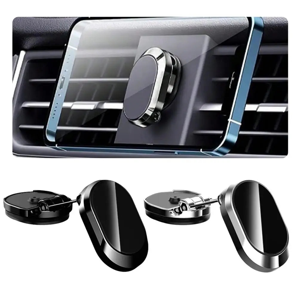 SUPORTE MAGNÉTICO DE CELULAR PARA CARRO — ROTATIVO 360°