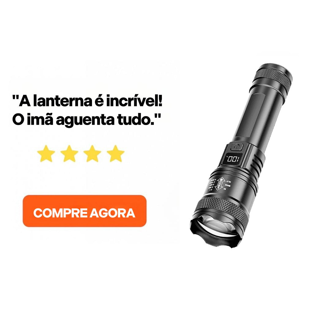 LANTERNA LED DE ALTA POTÊNCIA 10000000LM