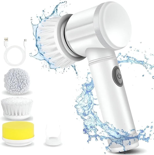 ESCOVA ELÉTRICA DE LIMPEZA SEM FIO 5 EM 1