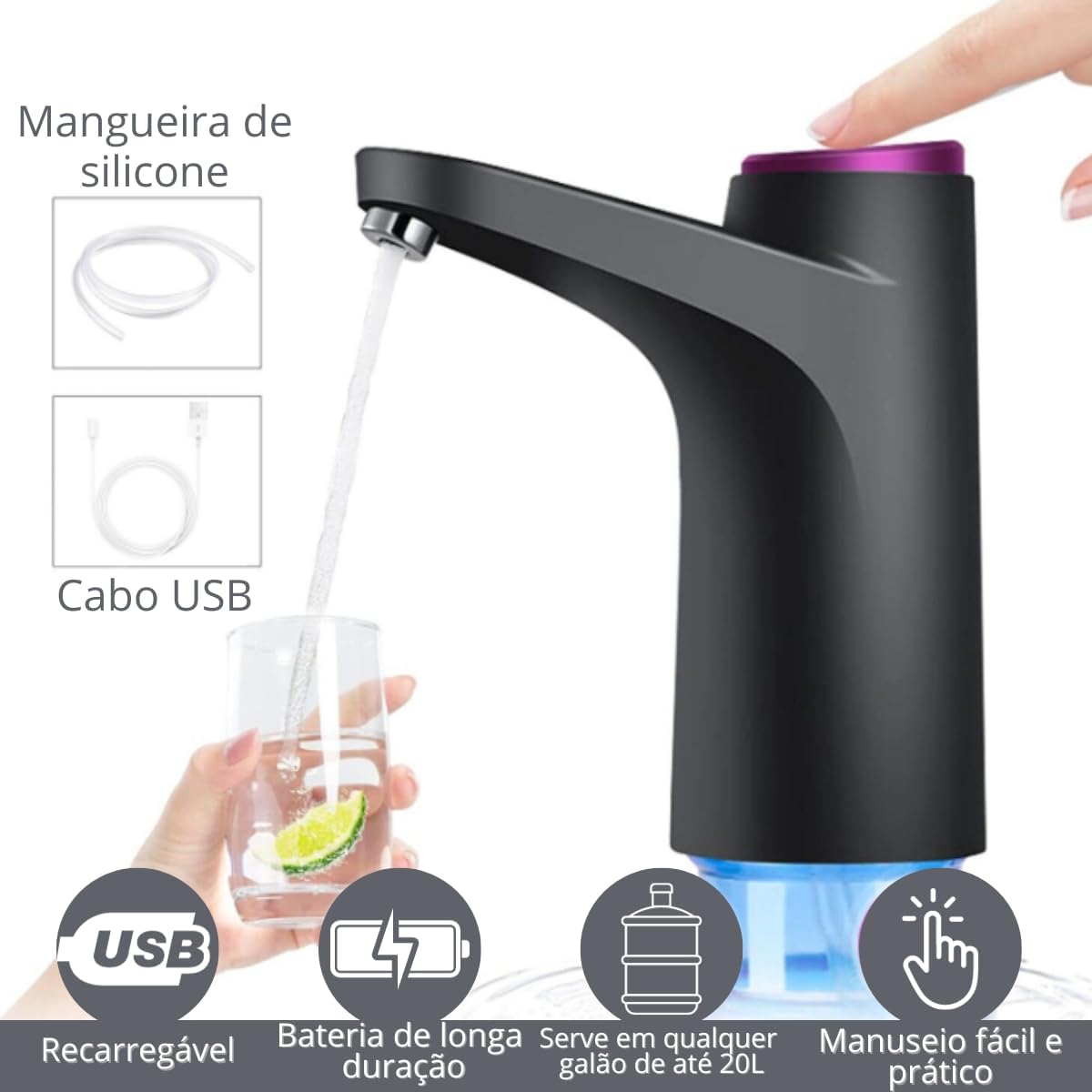MINI DISTRIBUIDOR AUTOMÁTICO DE ÁGUA USB