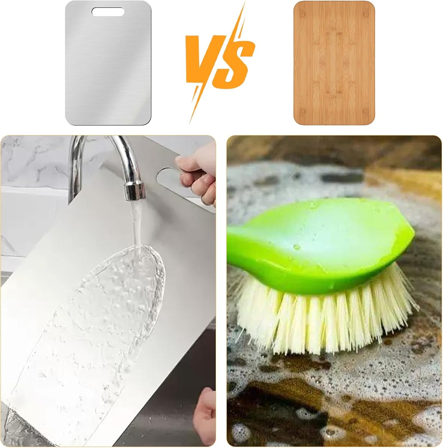 TÁBUA DE CORTE EM AÇO INOX TITÂNIO 316