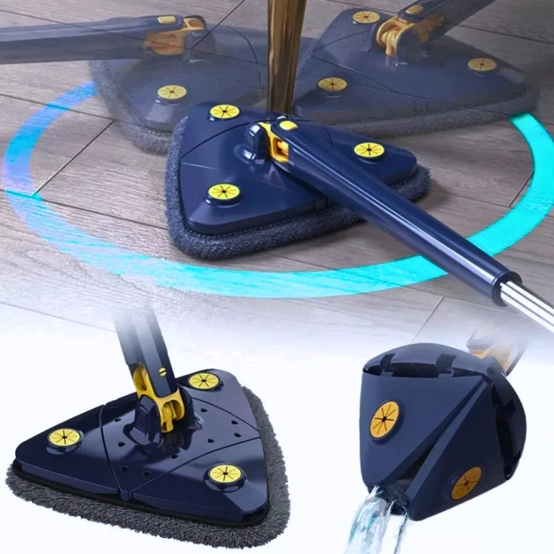 MOP LIMPEZA TRIÂNGULO AJUSTÁVEL GIRATÓRIO 360°