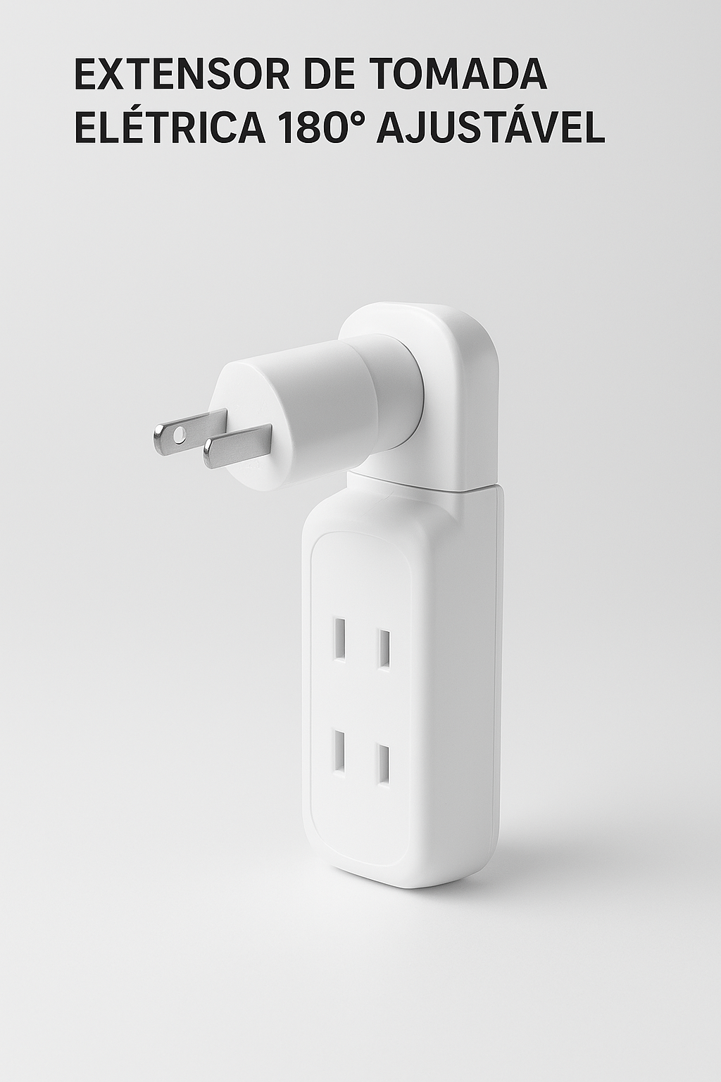 EXTENSOR DE TOMADA ELÉTRICA 180° AJUSTÁVEL