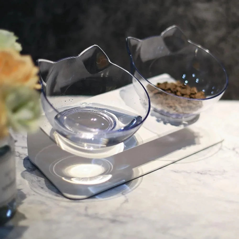 TIGELA DUPLA ANTIDERRAPANTE PARA GATOS