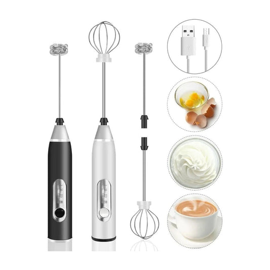 Mini Batedor Recarregável 2 em 1