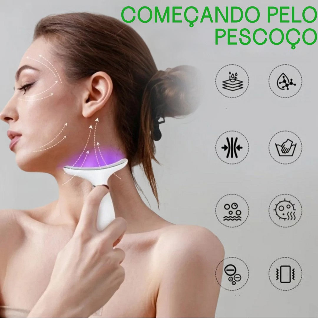 MASSAJADOR FACIAL LED DE 7 CORES