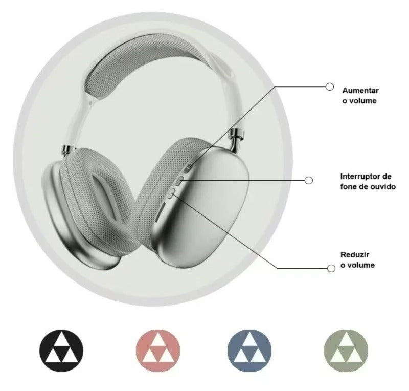 FONES DE OUVIDO P9 BLUETOOTH 5.0